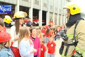"Pčelica" na TV Vijesti: U posjeti podgoričkim vatrogascima