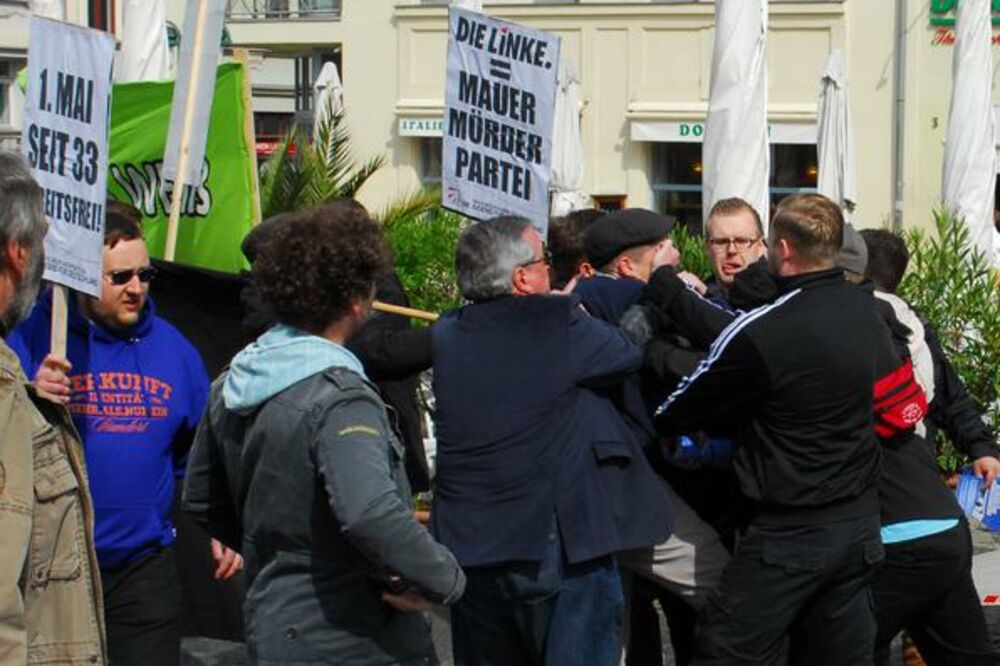 Vajmar, sukob, 1. maj, Foto: Beta-AP