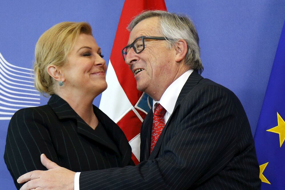 Kolinda Grabar-Kitarović, Žan-Klod Junker, Foto: Reuters