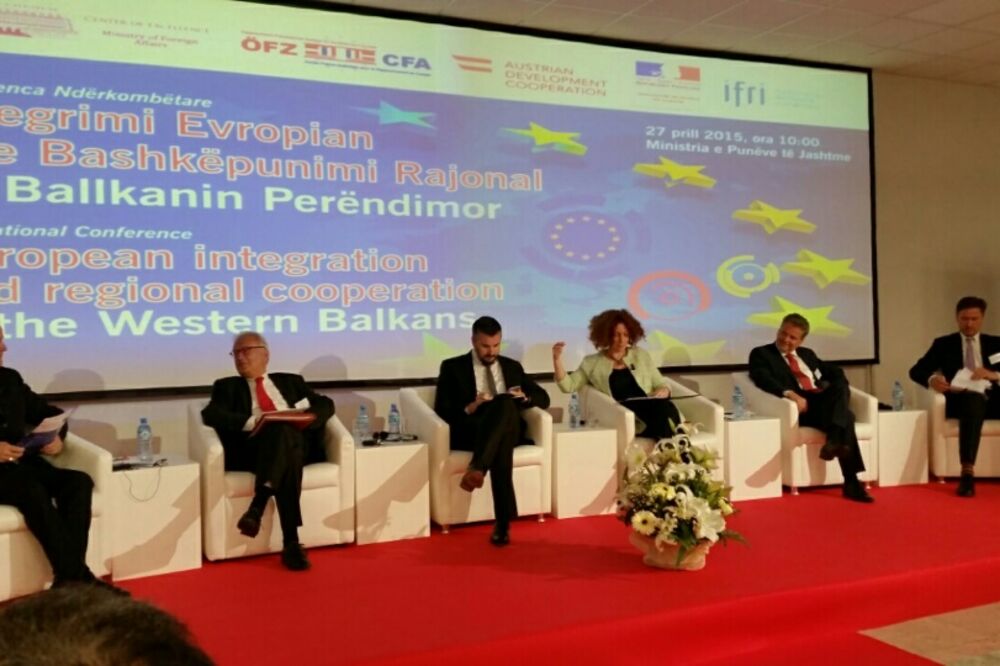 Aleksandar Andrija Pejović, konferencija u Tirani, Foto: Gov.me