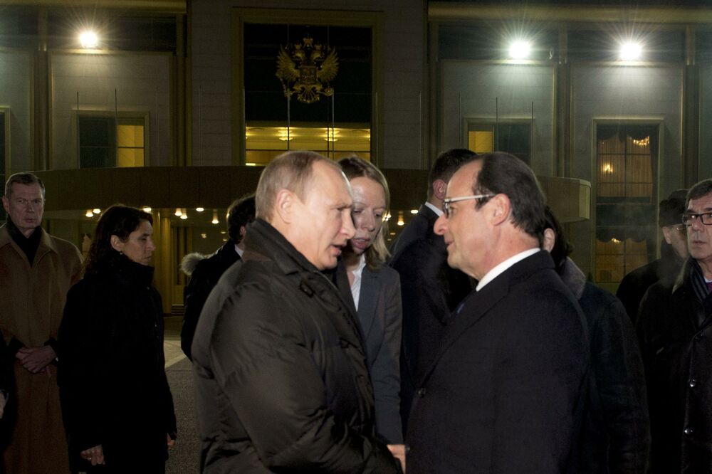 Vladimir Putin, Fransoa Oland, Foto: Reuters