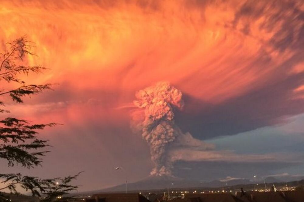 Vulkan u Čileu, Foto: Twitter
