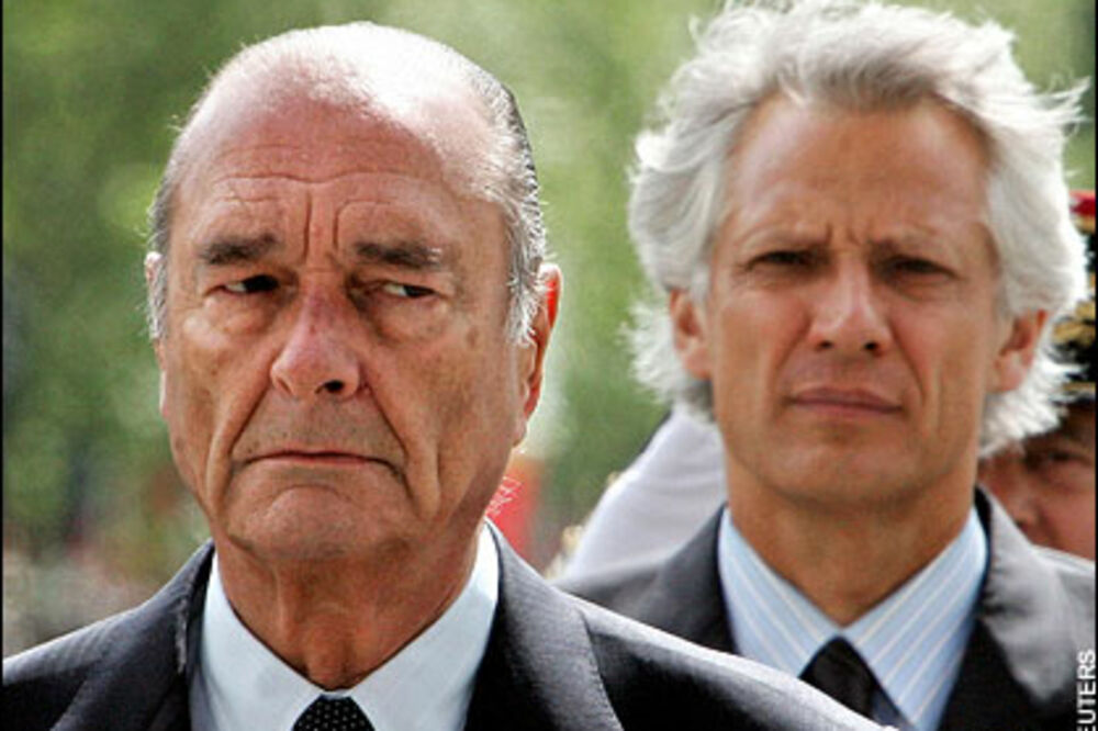 Žak Širak i Dominik de Vilpen, Foto: Reuters