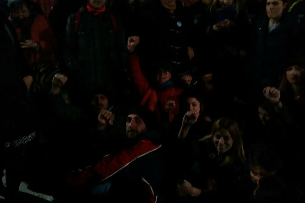 Protest građana u Baru, Foto: Vijesti