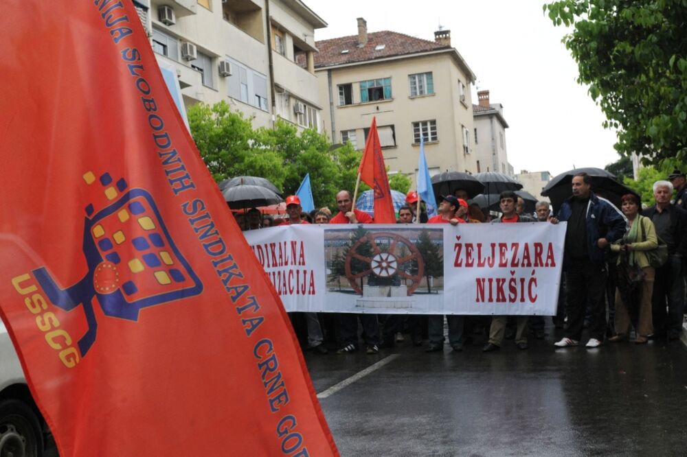 USSCG protest, 1. maj, Foto: Savo Prelević