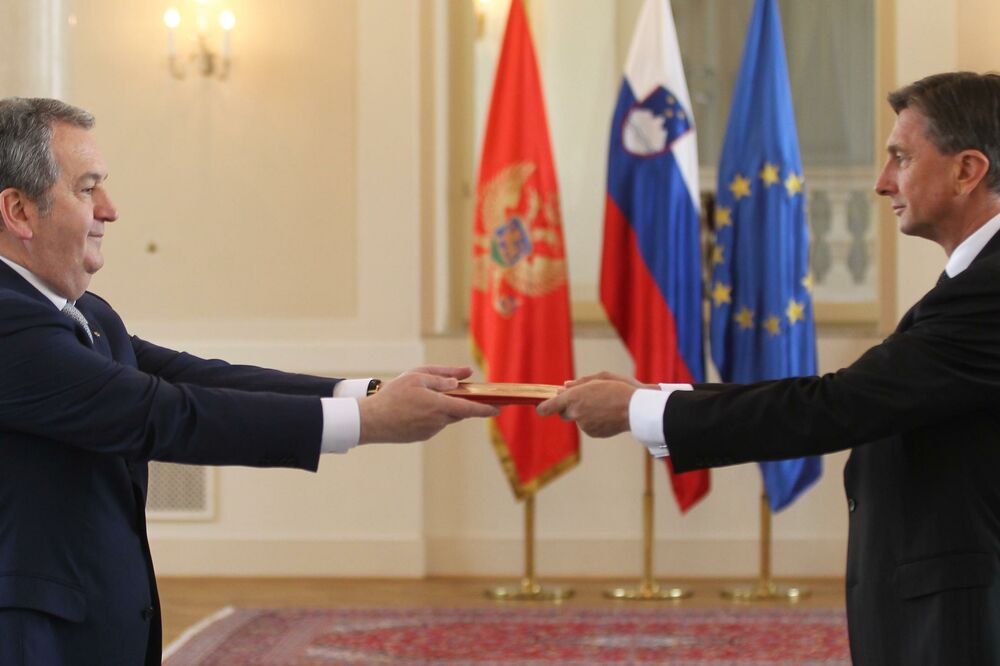 Miomir Mugoša, Borut Pahor, Foto: Aleš Beno (Finance.si)