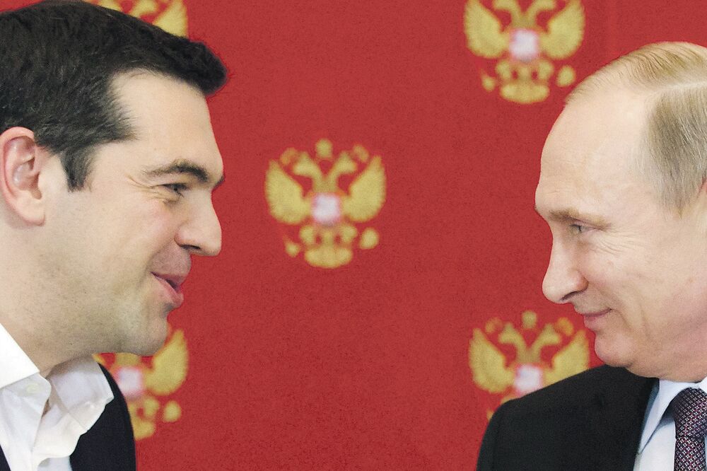 Aleksis Cipras, Vladimir Putin, Foto: Reuters
