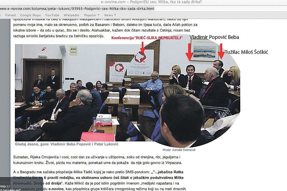 Miloš Šoškić, konferencija, Foto: CGO