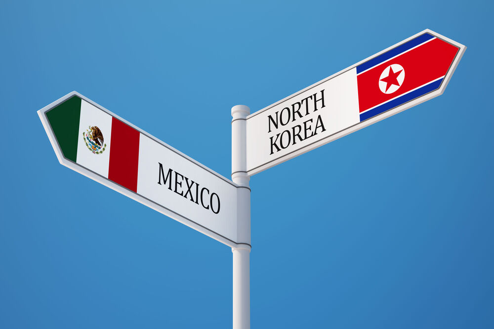 Meksiko Sjeverna Koreja, Foto: Shutterstock.com