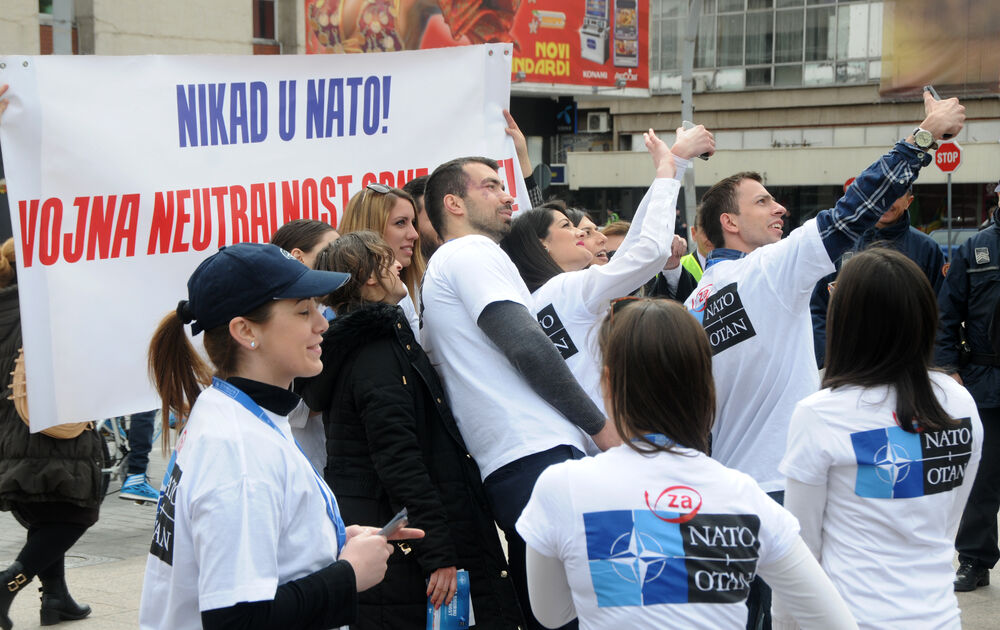 NATO, proslava, Podgorica