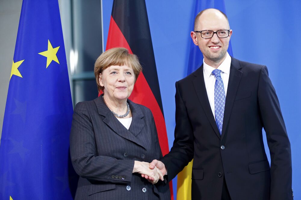 Angela Merkel, Arsenij Jacenjuk, Foto: Reuters