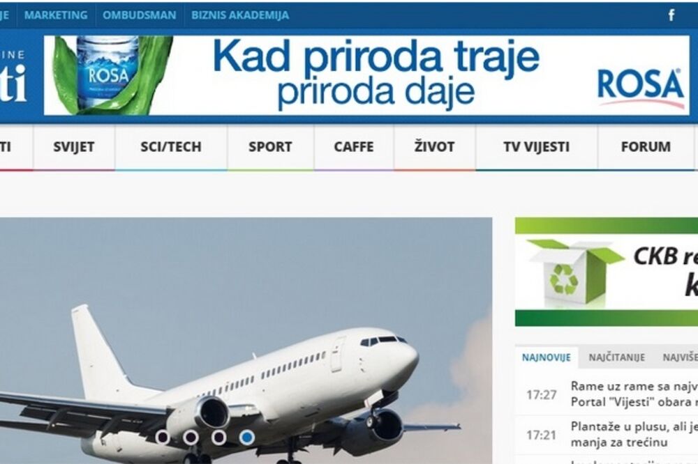 Portal Vijesti, Foto: Screenshot