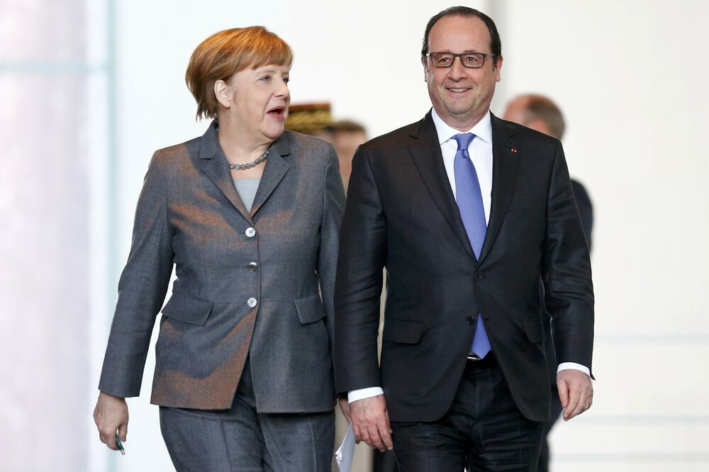 Fransoa Oland, Angela Merkel, Foto: Reuters