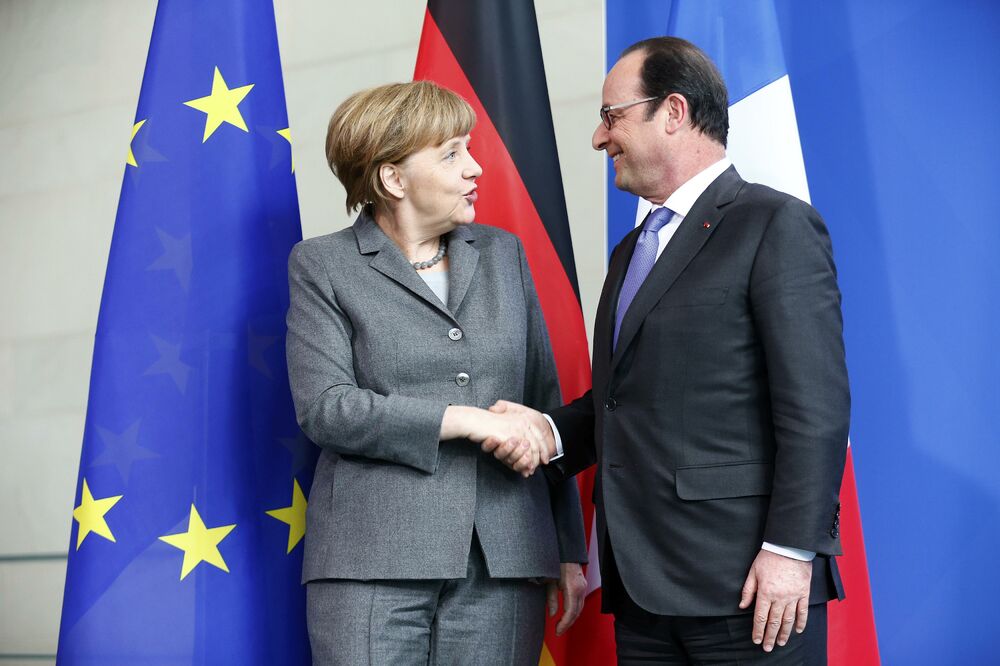 Angela Merkel, Fransoa Oland, Foto: Reuters