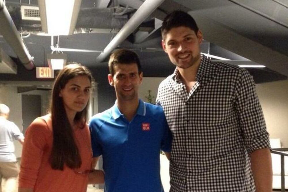 Novak Đoković, Nikola Vučević, Foto: Twitter.com