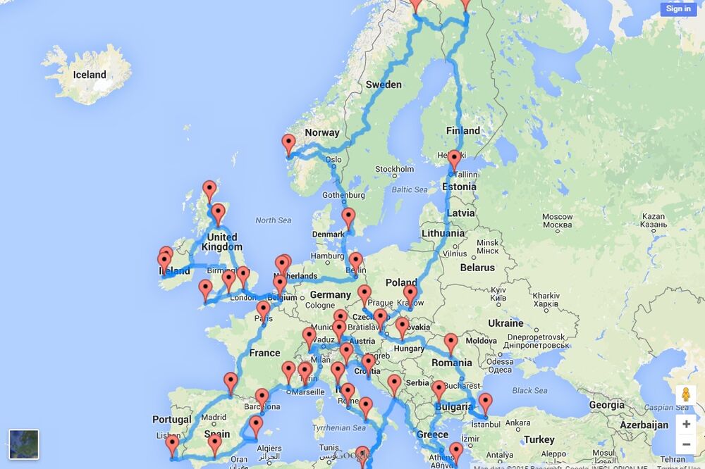 Turistička mapa, Foto: Daily Mail
