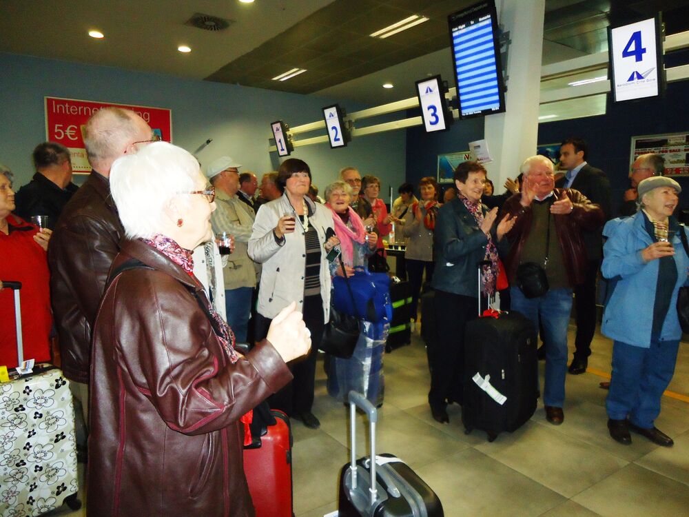 njemački turisti, aerodrom Tivat