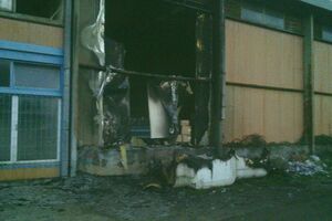 Ulcinj: Gorio magacin Otrantkomerca