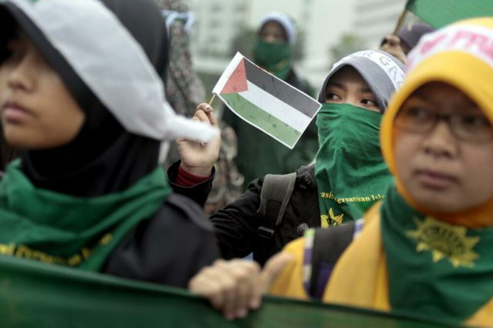 Indonezija protest, Palestina, Foto: Beta/AP