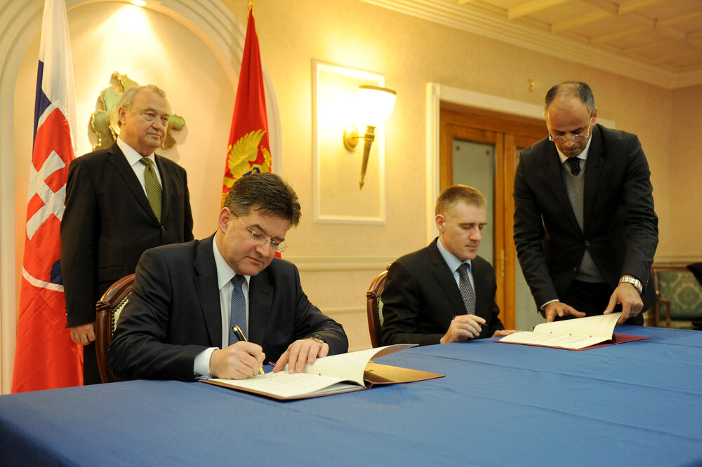 Miroslav Lajčak, Igor Lukšić, Foto: Vlada Crne Gore