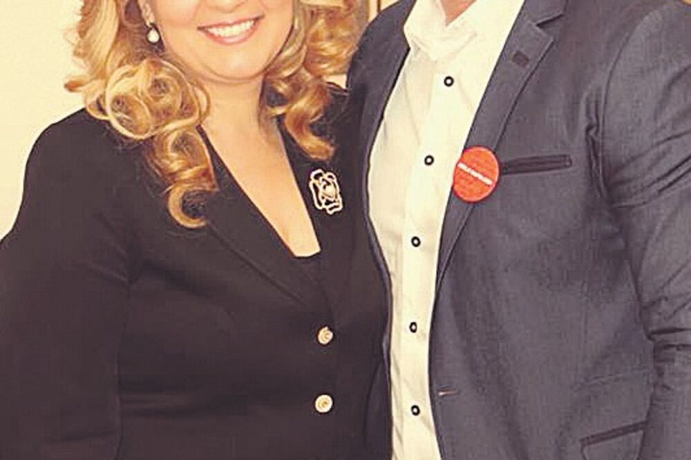 Sanja Vlahović, Milan Babović, Foto: Facebook