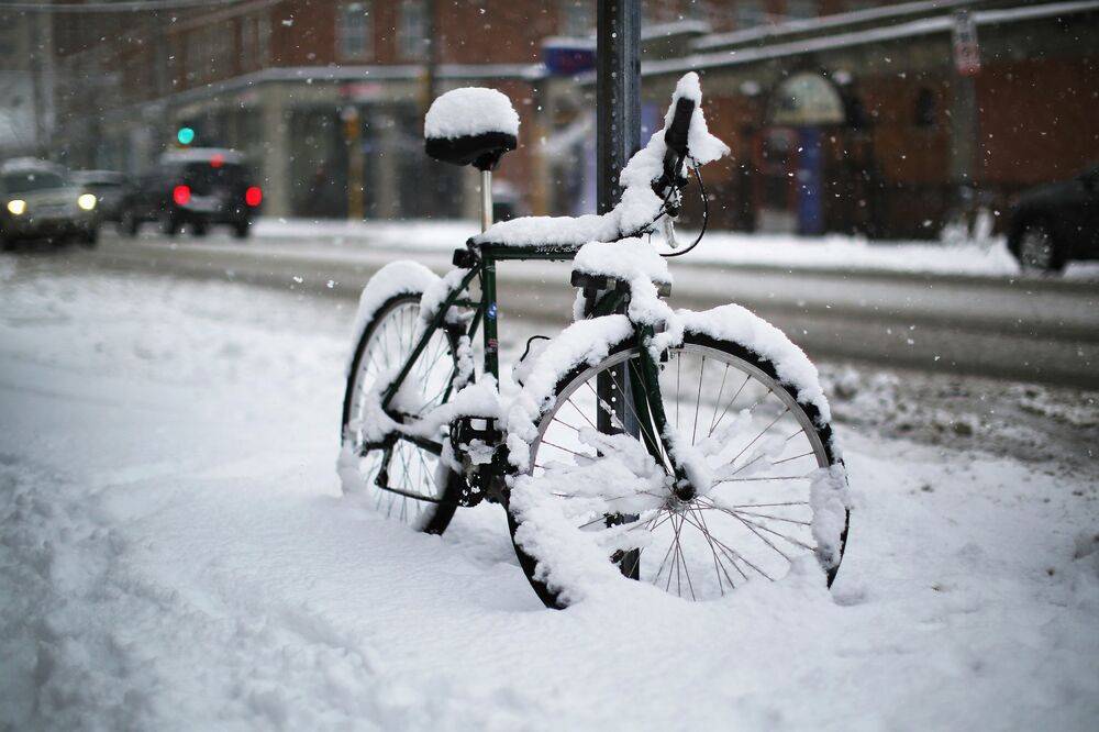 biciklo, snijeg, Foto: Shutterstock