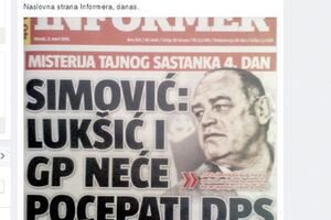 Simović prijavio lažni profil na Facebooku: Nije pričao sa...