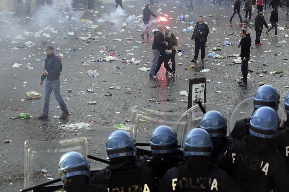 Neredi u Rimu, Foto: Reuters