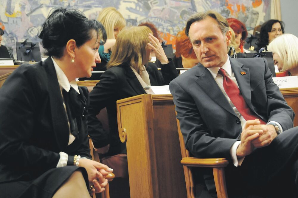 Vesna Medenica, Ranko Krivokapić, Foto: Boris Pejović