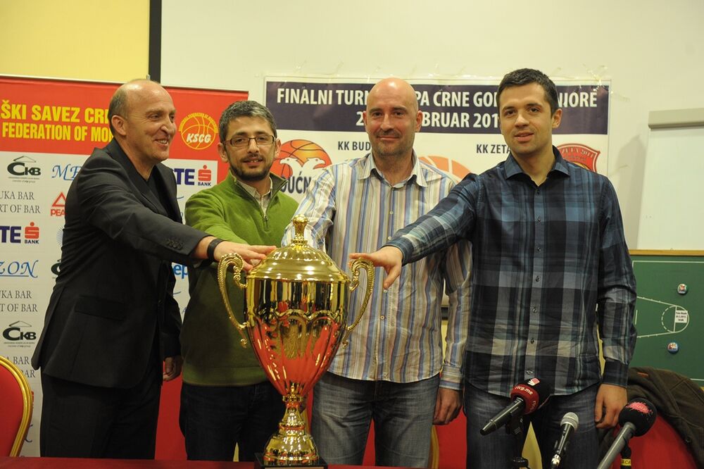 Pavićević, Milonjić, Radović i Jovović, Foto: Košarkaški savez Crne Gore