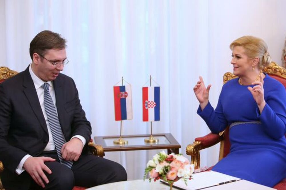 Aleksandar Vučić, Kolinda Grabar Kitarović, Foto: Betaphoto/HINA