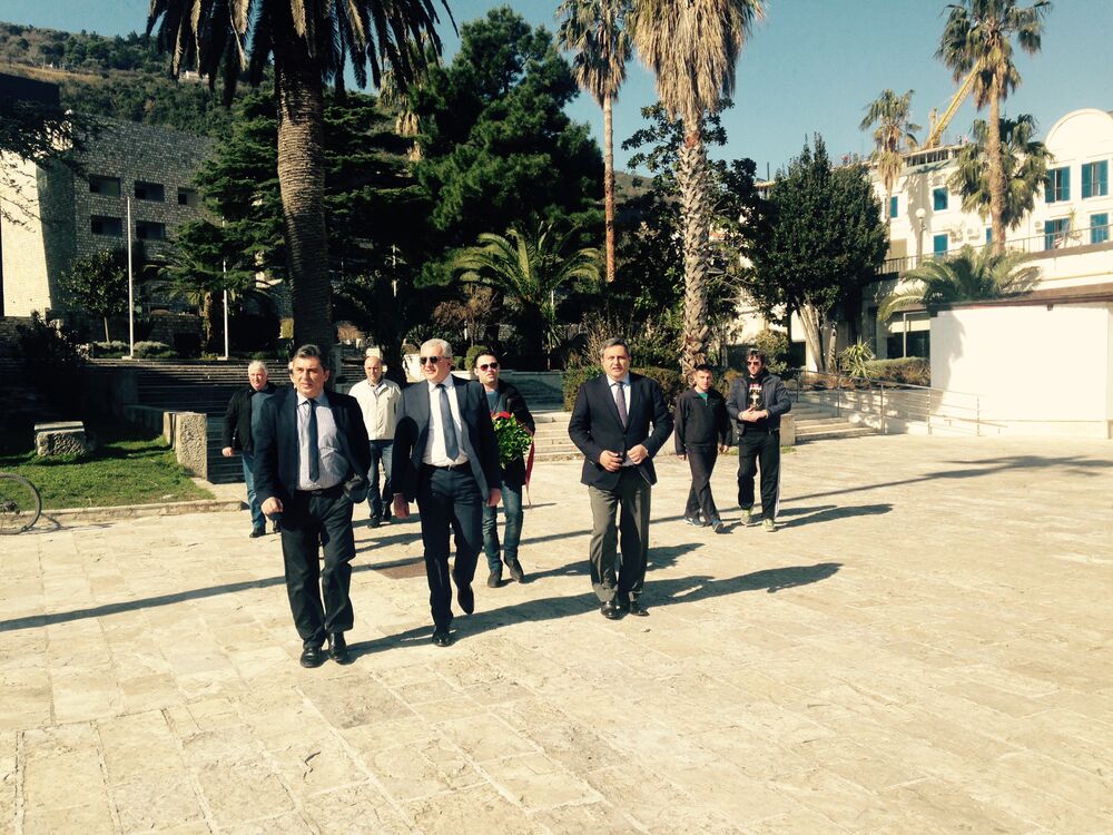 tabla srpskim oslobodiocima Budva, Andrija Mandić