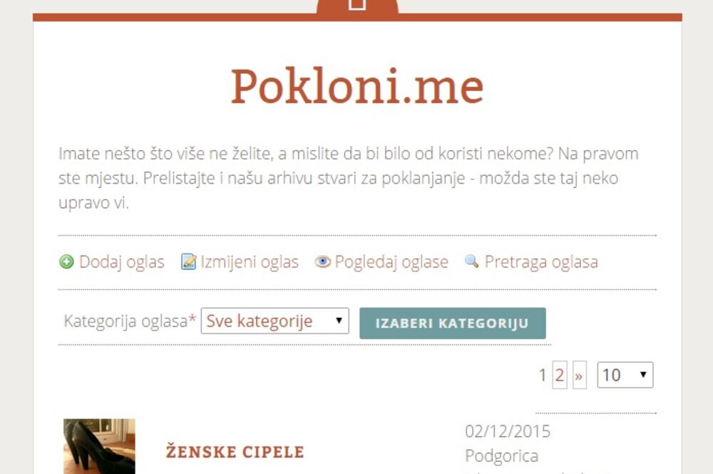 Pokloni.me, Foto: Screenshot