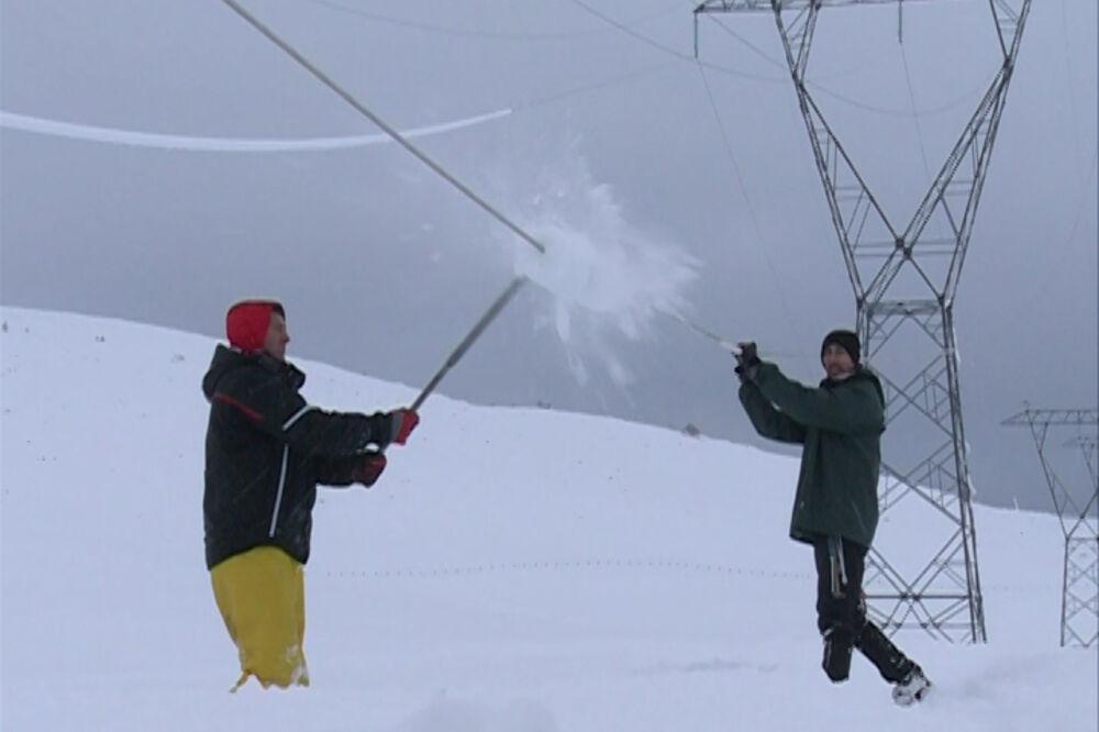 saniranje kablova na dalekovodu, Žabljak, Foto: EPCG
