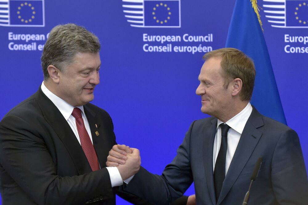Petro Porošenko, Donald Tusk, Foto: Reuters