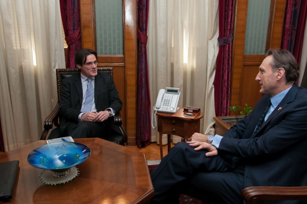 Pol Gaskel, Ranko Krivokapić, Foto: Skupstina.me