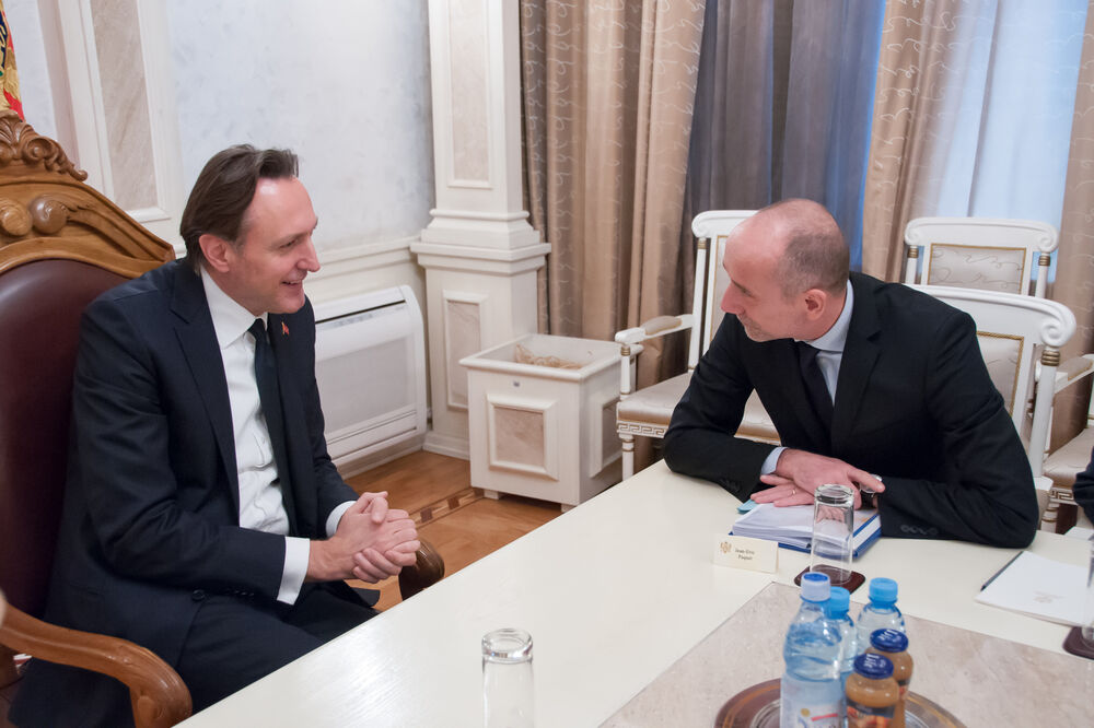 Žan Erik Pake, Ranko Krivokapić, Foto: Skupstina.me