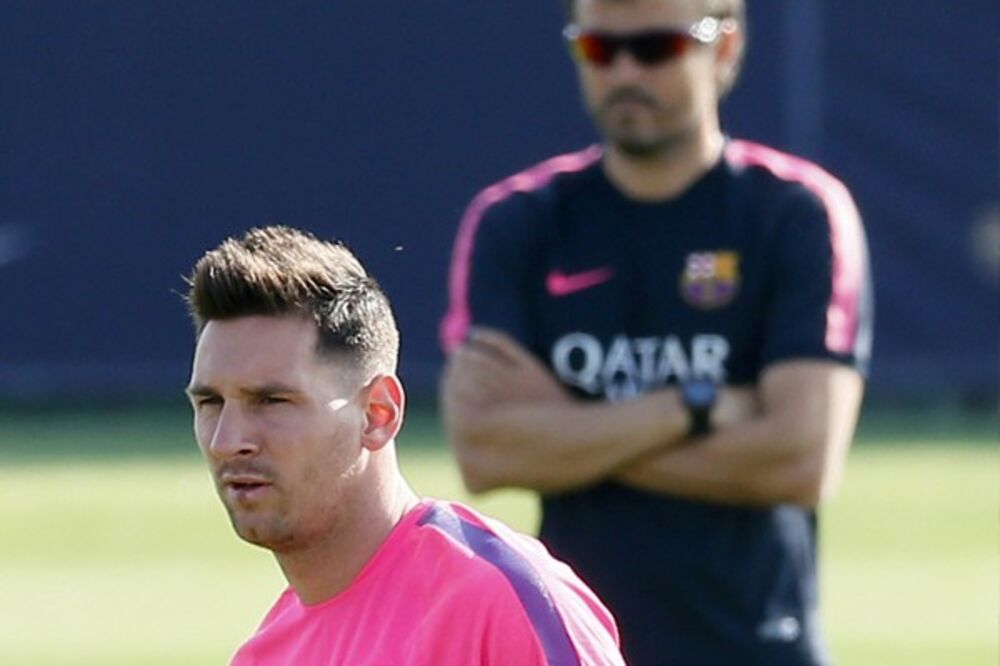 Lionel Mesi i Luis Enrike, Foto: Reuters