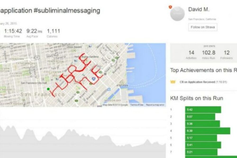 Dejvid Miler, Foto: Strava