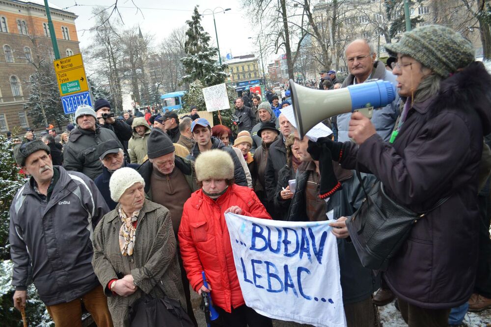 Sarajevo protest, Foto: Betaphoto