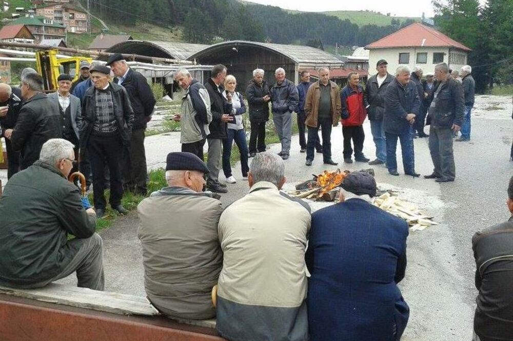 protest radnika iz Rožaja, Foto: Gornji Ibar