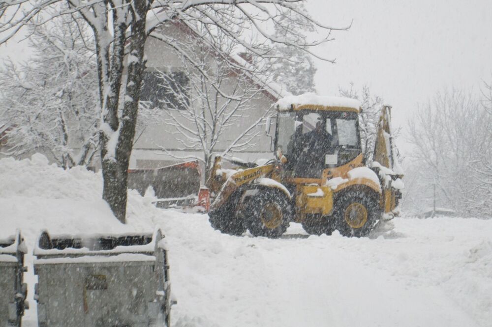 Kolašin, čišćenje snijega, Foto: Dragana Šćepanović