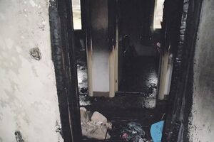 Spuž: Majka iznijela bebu iz oblaka dima