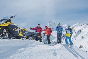Winter tourism is not just a ski resort: Snowmobiles across...