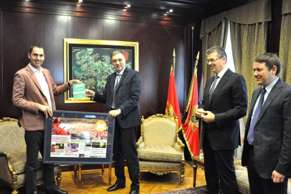 Dušan Kovačević, Filip Vujanović, Branimir Gvozdenović, Lazar Rađenović, Foto: Kabinet predsjednika Crne Gore