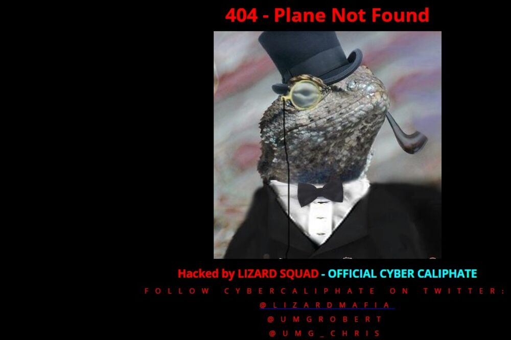 Malezija Erlajnz, hakovana stranica, Foto: Screenshot