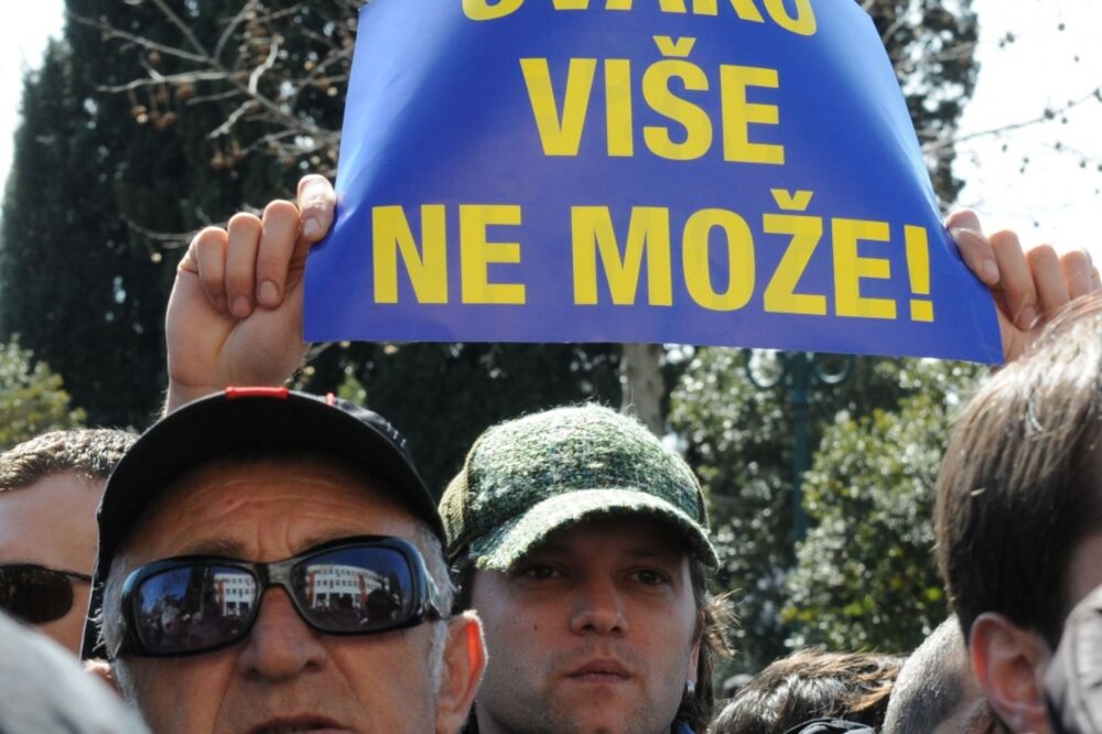 protest Podgorica, Foto: Savo Prelević