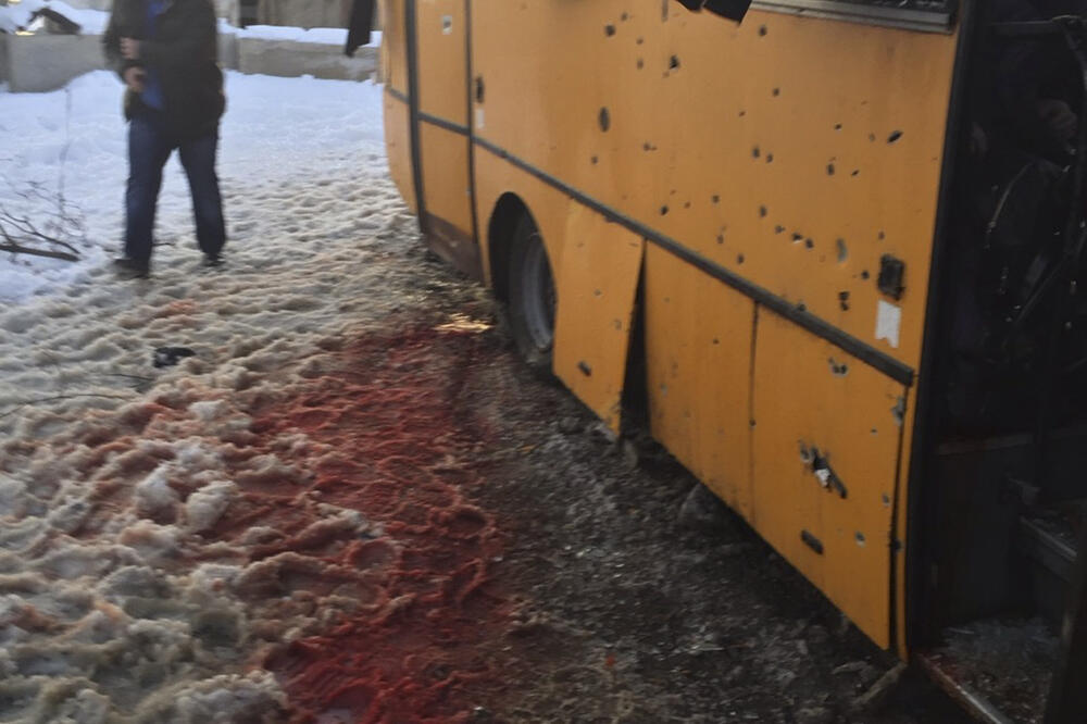 Ukrajina napad na autobus, Foto: Beta/AP