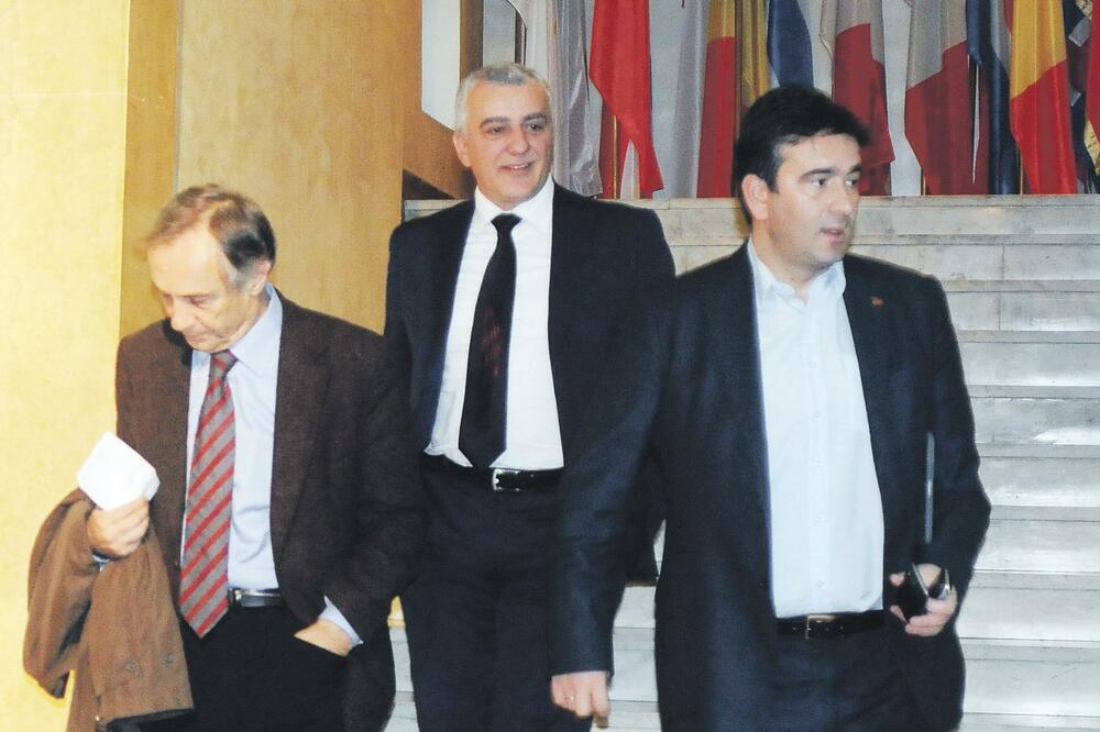 Miodrag Lekić, Andrija Mandić, Nebojša Medojević, Foto: Boris Pejović