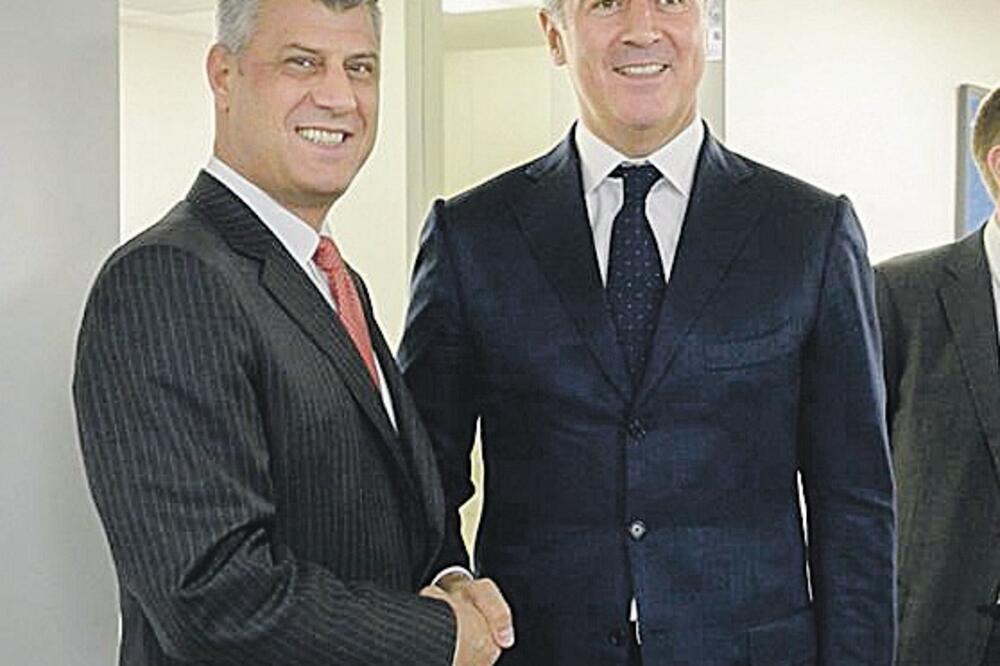 Hašim Tači, Milo Đukanović, Foto: Gov.me